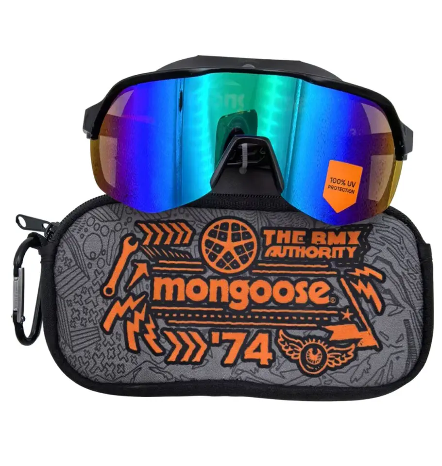 Shield Sunglasses & Pouch