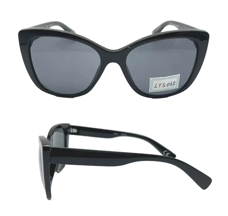 Black Angular Cat-eye
