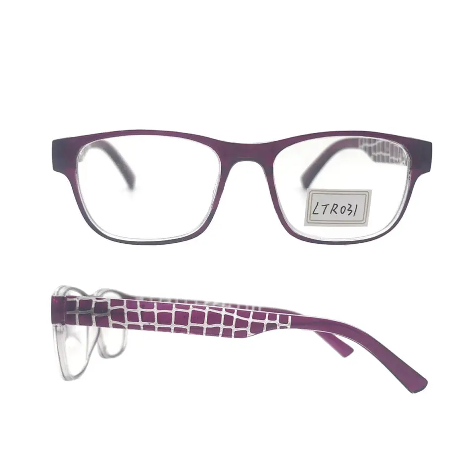 Purple Rectangular Reading Glasses