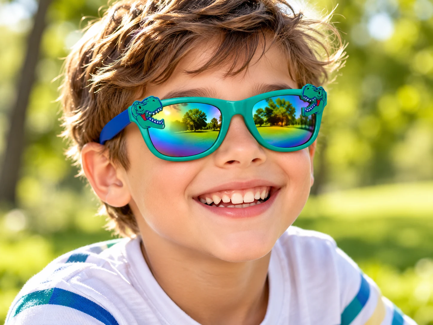 AI campaign based on JUNLIAN Kids Sunglasses: Made for little adventures