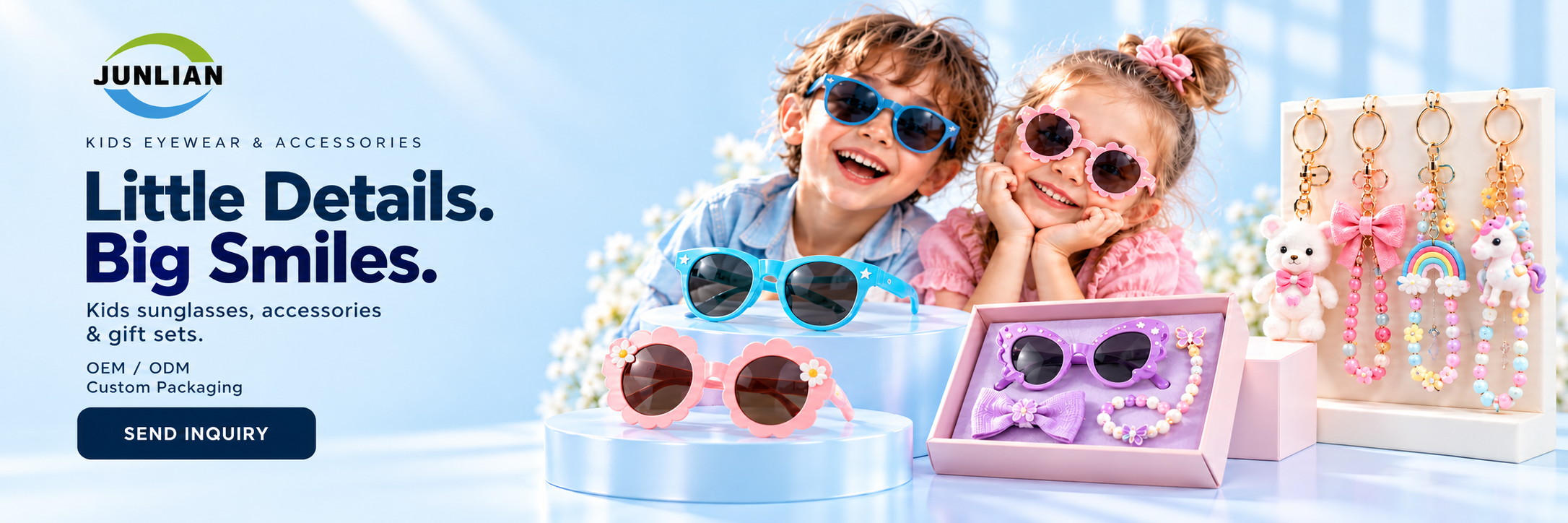 JUNLIAN kids sunglasses, gift sets and fashion accessories