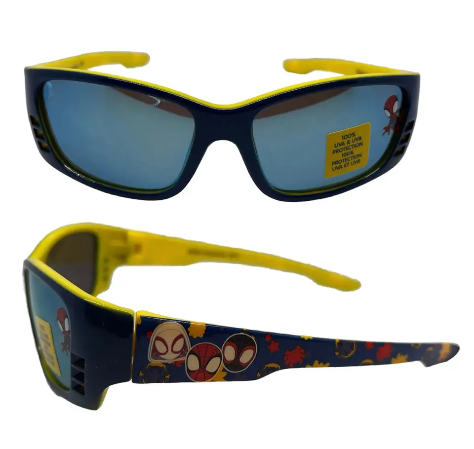 Yellow-trim kids’ sunglasses